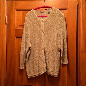 Gorgeous Katie hill cardigan light green size 1X
